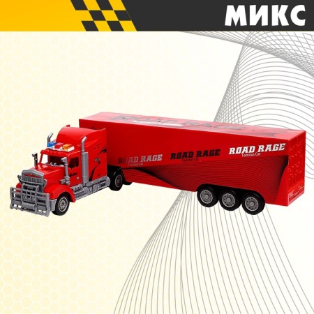 Radio -controlled truck "Fur", works on batteries, lighting effects, mix-9