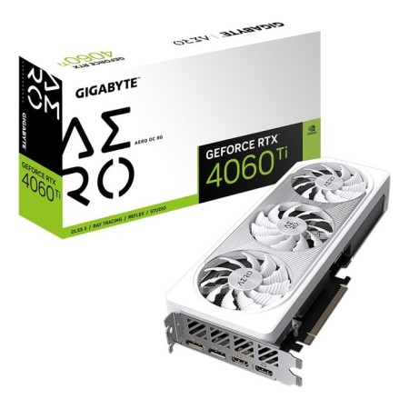 Gigabyte PCI-E 4.0 GV-N406TAero OC-8GD NVIDIA GEFORCE RTX 406060TI 8192MB 128 GDDR6 10044-7