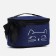 Cosmetic bag with a zipper, with a lining, blue color