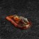 Souvenir "Koshelkaya mouse", brass, amber, 1.5x3 cm