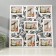Photo frame plastic in 9 photos 10x15 cm "Binding" White 53x53 cm