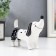 Souvenir Ceramics "Dachshund in shorts" White-black 9.3x5.3x13.7 cm