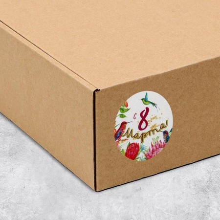 A set of business stickers "since March 8", 4 x 4 cm, 50 pcs-2