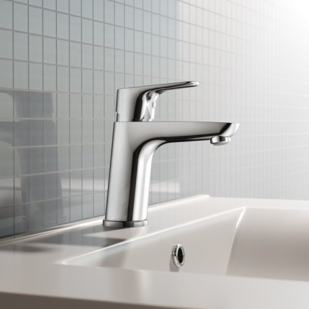 Mixer for the IDDIS Zodiac Zodsb00i01 sink, silicone aerator, chrome-1