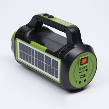 Flight battery flashlight, 10+10 watts, 4000 mAh, T6+LED, 6 modes, solar battery-2
