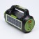 Flight battery flashlight, 10+10 watts, 4000 mAh, T6+LED, 6 modes, solar battery
