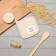 Ethel's sampling "Home", beige color, 16x16 cm, 50%HL, 50%flax