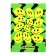 Notebook A5 80 sheets in the “Smiles” cage, solid cover, glossy lamination, OFSET block 65 g/m2