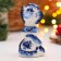 New Year. Souvenir "Snake Lucy" 11 × 6.5 cm, gzhel