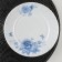 Blue -shaped dessert shade "Blue breeze", d = 20 cm, glass ceramic, white color