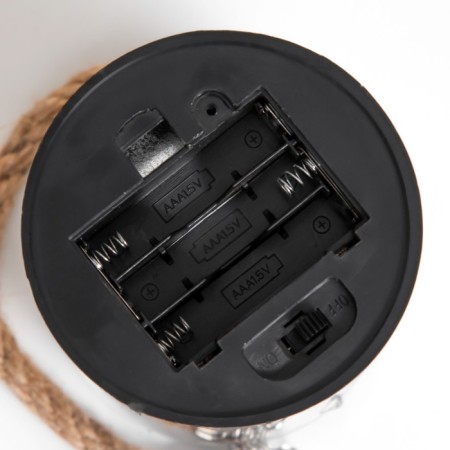 Nightlight "Night Tale" LED from batteries 3AAA silver 8x8x12 cm Risalux-6
