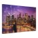 Carty clock is wall-mounted, on canvas, interior, silent "Brooklyn bridge", 40 x 76 cm