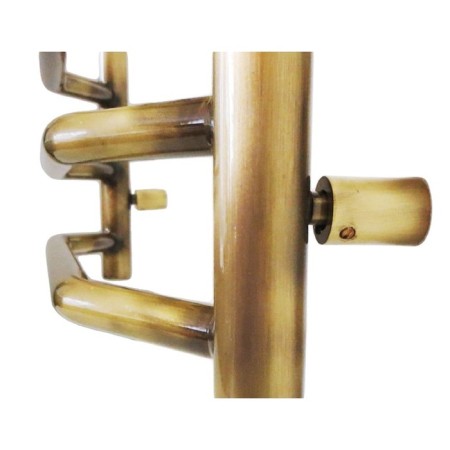 Domoterm electric heated towel rail "Laura", 500 x 985 mm, 12 crossbars, rights, bronze-3