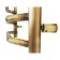 Domoterm electric heated towel rail "Laura", 500 x 985 mm, 12 crossbars, rights, bronze