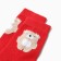 Women's socks kaftan "bear" size 36-39 (23-25 ​​cm), red