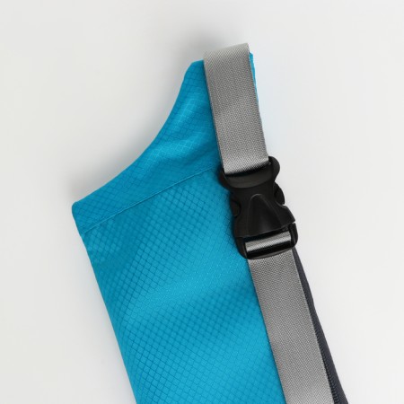 Lightning waist bag, 2 outer pockets, blue color-3