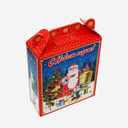 New Year. Gift box New Year's gift "tea party" 16.8 x 7 x 25 cm.-2