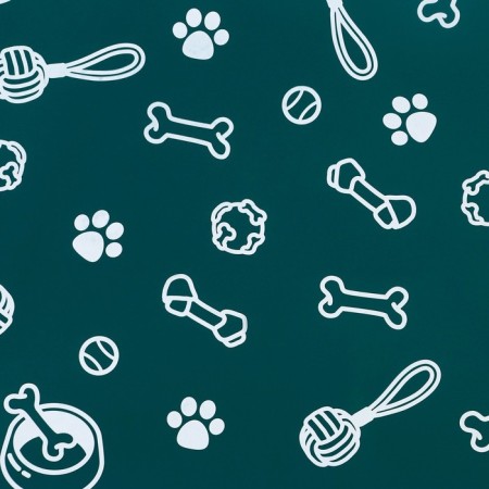 Silicone rug for a bowl "Pattern", 30x40 cm, green-5
