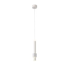 Suspension lamp ST LUCE. SL1591.503.01. 1x6 W, LED, 3000K, 468 LM, 9x9 cm, white, aluminum color