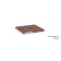 Brown table "Bex 450", 450 × 450 × 450 mm, color cream