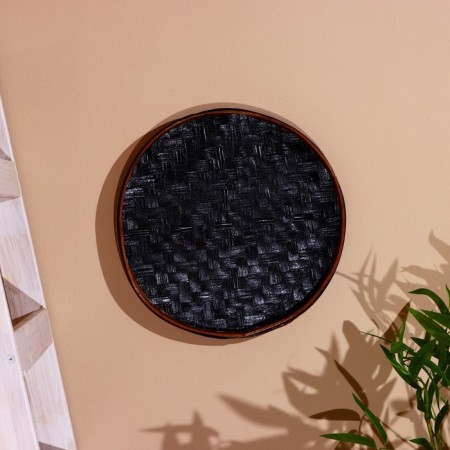 Wall decor "flower" bamboo 35 cm-2