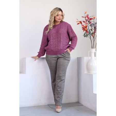 Female jumper, size 52, purple color-6