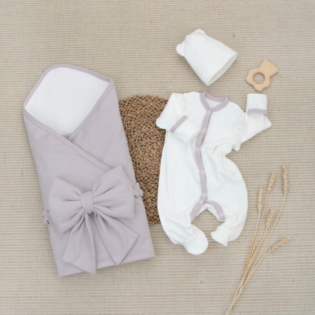Kinderlitto Kapuchino discharge kit, 4 items, height 50-56 cm, dusty lilac color