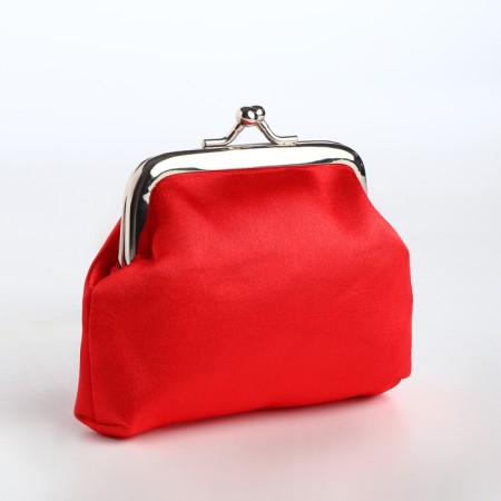 Women's wallet on the farmar, red color