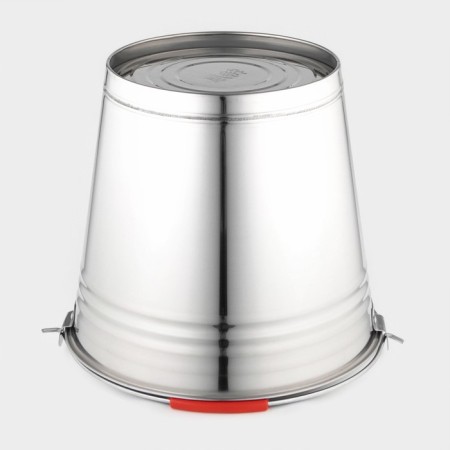Bucket 12 l, d = 32 cm, from stainless steel Aisi 201-4