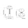 Tundra furniture fixator, adjustable, 28-39 mm.