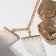 Set 2 items; Earrings, Knock Luxury Large Stone, white color in gold, 42 cm