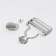 Fasteners for overalls, with buttons, 38 mm, 10 pcs, silver color