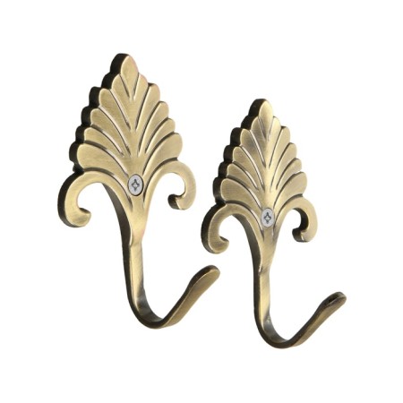 One -rod hook for curtains Cappio KC111, bronze color, 2 pcs