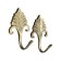 One -rod hook for curtains Cappio KC111, bronze color, 2 pcs