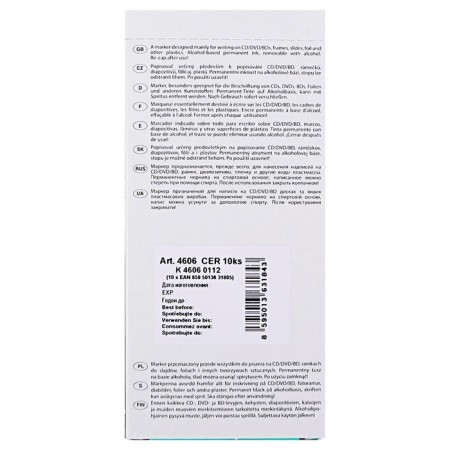 Marker for CD/DVD 2.5 mm Centropen 4606, line 1 mm, black color-2