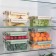 Lock & Ok food container 1.1 l, 18.6 × 12.2 × 8.1 cm, transparent, green cover