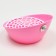 Round toilet for rodents "Piggon", 25 x 23.5 x 12 cm, pink