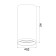 Technical C052CL-01W, 1xGU10, 10W, 5.2x5.2x10 cm, white color, white