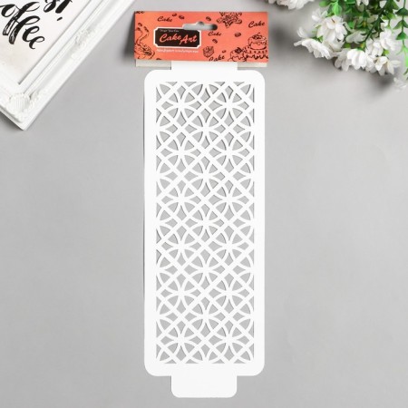 Tencil of border plastic "pattern" plastic, 11x32 cm-2
