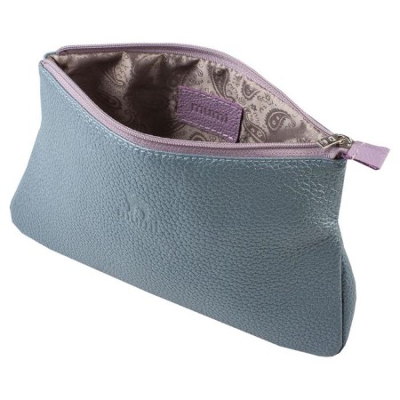 Cosmetic bag with lightning, blue color-1