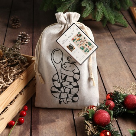 Set in the bag Ethel Xmas Cooking: a towel 40x70 cm, baking molds - 3 pcs.-1