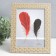 Photo frame plastic 15x20 cm "Golden leaves on beige" 23.5x18.7 cm