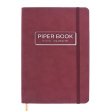 Diary-planner A5 200 liters to leatherette, integral/region, softach, 2 lies, elastic band, burgundy
