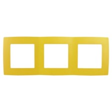 The frame for the switch for 3 posts, era12, yellow