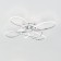 Ceiling chandelier Citilux "Jamini" CL229B141E, 65x65x12.5 cm, 4x22.5W, LED, Gray color.