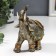 Souvenir Polystone "Elephant in Blue Popone with sapphires" MIX 14x13x6 cm
