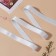 Gum for straps, shiny, 15 mm, 10 ± 0.5 m, white color