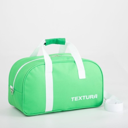 Sports bag, textura, average size, green color