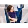 Pillow road, inflatable, 46 × 30 × 7.5 cm, blue color