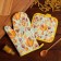 Kitchen set of shares "tulips" Take 17x17 cm, mittens 25x16 cm, 100% p/e